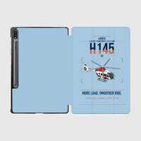 Thumbnail for Airbus H145 D3 design on light blue samsung tablet tablet case