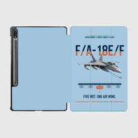 Thumbnail for F A-18E F Buddy Tanker design on light blue samsung tablet tablet case