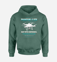 Thumbnail for DJI Phantom 4 RTK design on green hoodie single side