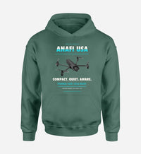 Thumbnail for Parrot ANAFI USA design on green hoodie single side