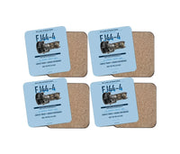 Thumbnail for FJ44-4 design on light blue 4 pieces set coaster