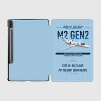 Thumbnail for Cessna Citation M2 Gen2 design on light blue samsung tablet tablet case