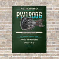 Thumbnail for PW1900G vertical canvas print - no frame - dark green background