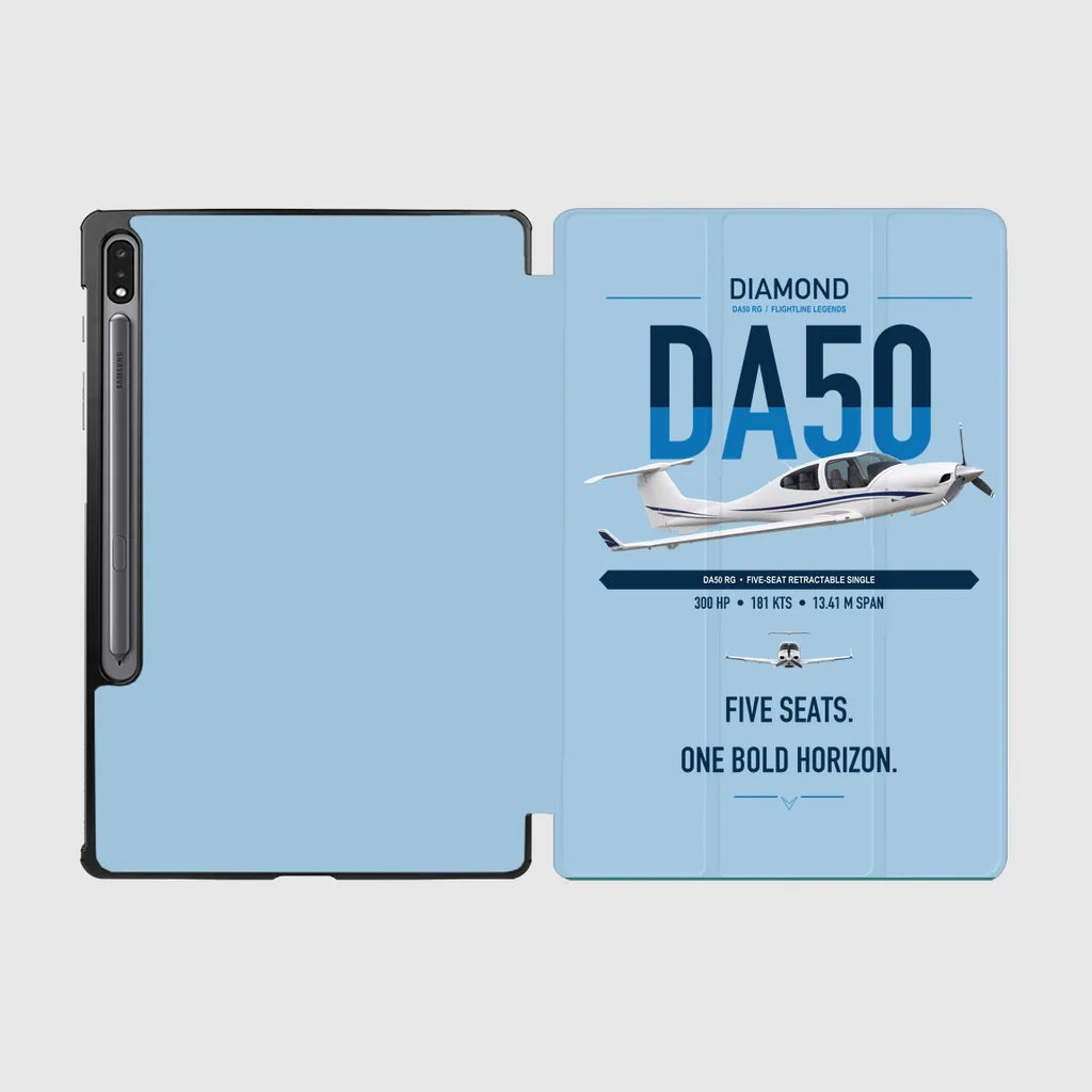 Diamond DA50 RG design on light blue samsung tablet tablet case