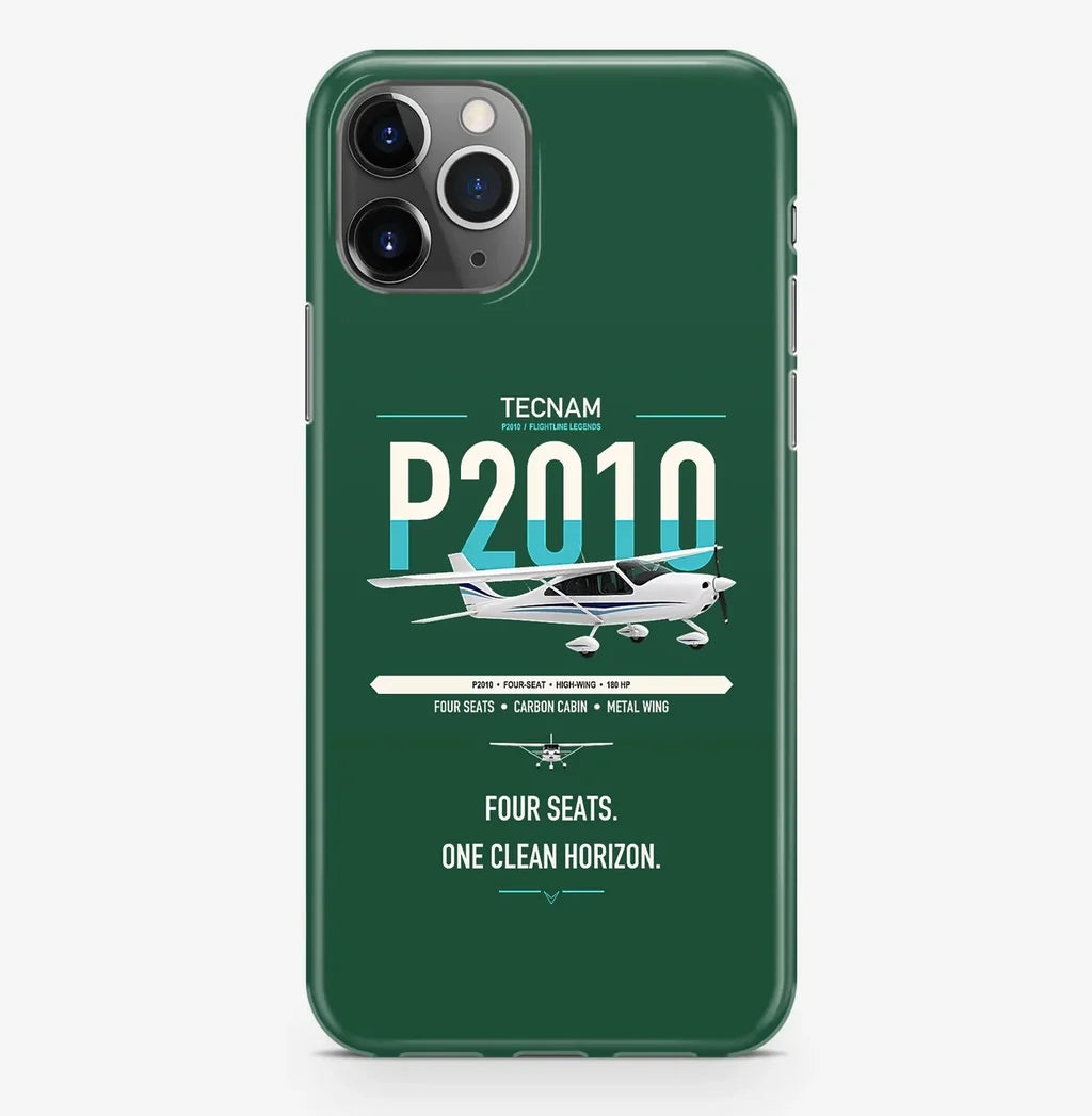 Tecnam P2010 design on dark green magsafe iphone case, for iPhone Pro Max