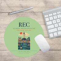 Thumbnail for Recife Guararapes (REC) design on light green round mouse pad
