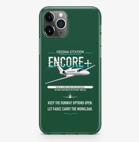Thumbnail for Cessna Citation Encore+ design on dark green magsafe iphone case, for iPhone Pro Max
