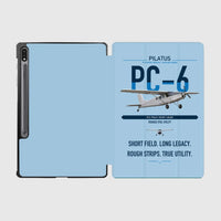 Thumbnail for Pilatus PC-6 Porter design on light blue samsung tablet tablet case