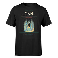 Thumbnail for Yakima Air Terminal (McAllister Field) (YKM) T-Shirt single-side front print in Black | yakima-air-terminal-mcallister-field-ykm-double-side-t-shirt
