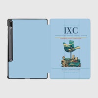 Thumbnail for Shaheed Bhagat Singh International Airport (IXC) design on light blue samsung tablet tablet case