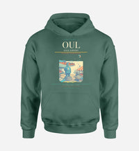 Thumbnail for Oulu Airport (OUL) design on green hoodie single-side print