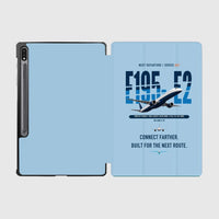 Thumbnail for Embraer E195-E2 design on light blue samsung tablet tablet case