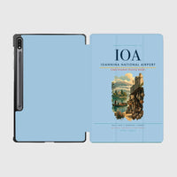 Thumbnail for Ioannina National Airport (IOA) design on light blue samsung tablet tablet case