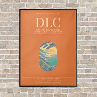 Thumbnail for Dalian Zhoushuizi International Airport DLC - Canvas Framed - Orange