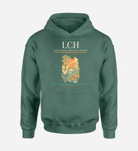 Thumbnail for Lake Charles Regional Airport (LCH) design on green hoodie single-side print