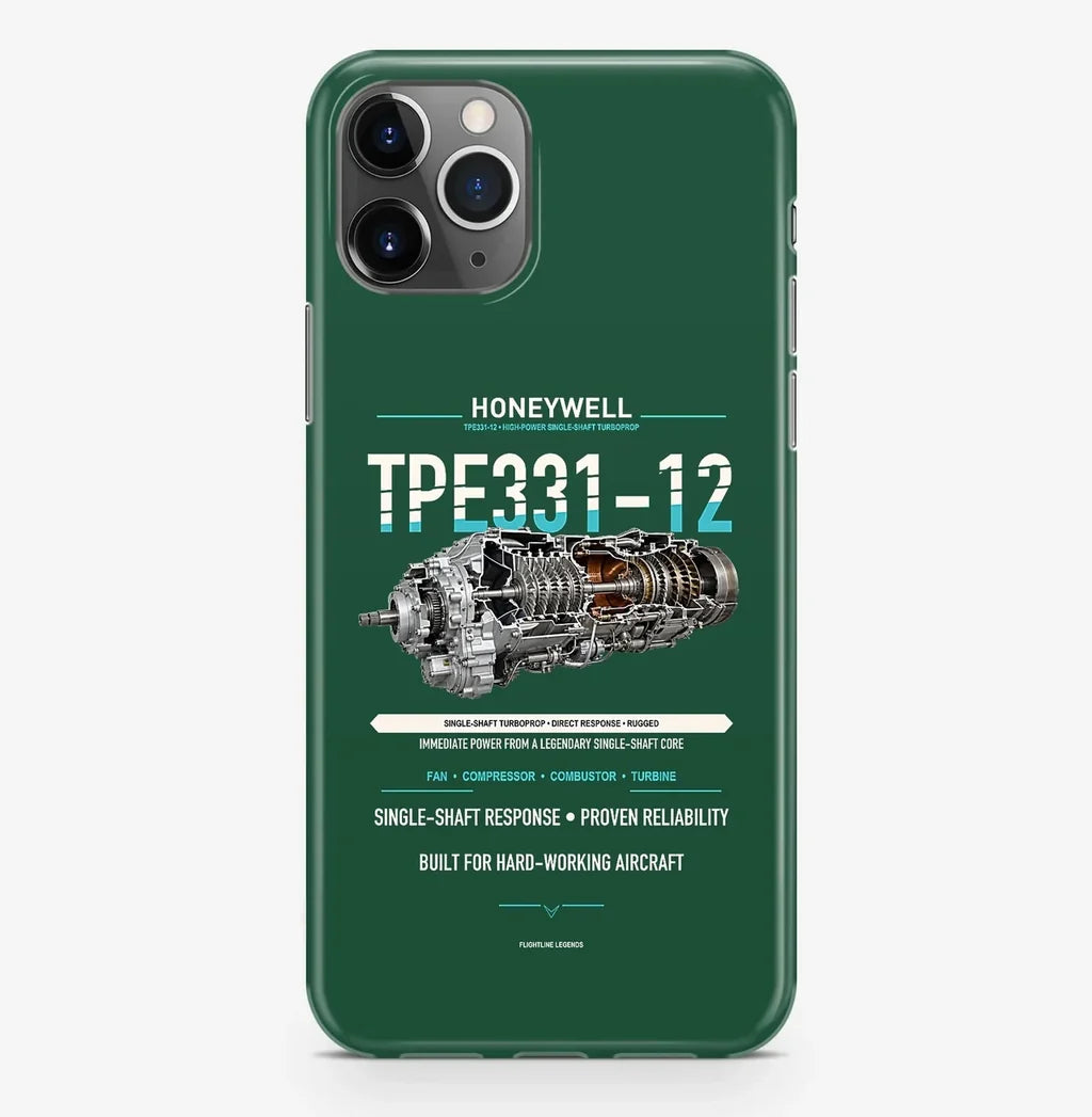 TPE331-12 Case ProMax design on dark green iphone case promax
