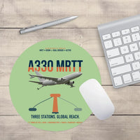 Thumbnail for Airbus A330 MRTT design on light green round mouse pad
