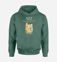 Thumbnail for Szczecin-Goleniów Solidarność Airport (SZZ) design on green hoodie single-side print