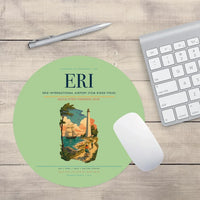 Thumbnail for Erie International Airport (Tom Ridge Field) (ERI) design on light green round mouse pad
