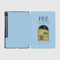 Thumbnail for Fes (FEZ) design on light blue samsung tablet tablet case
