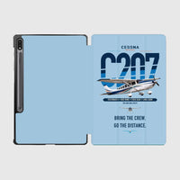 Thumbnail for Cessna T207A Stationair 8 design on light blue samsung tablet tablet case