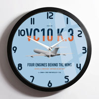Thumbnail for Vickers VC10 K.3 design on light blue framed wall clock
