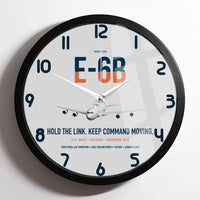 Thumbnail for E-6B Mercury design on light gray framed wall clock