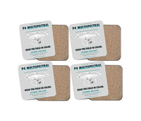 Thumbnail for DJI P4 Multispectral design on light gray 4 pieces set coaster