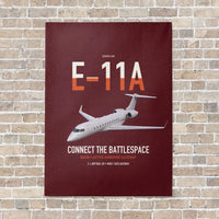 Thumbnail for E-11A BACN vertical canvas print - no frame - dark red background