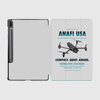 Thumbnail for Parrot ANAFI USA design on light gray samsung tablet tablet case