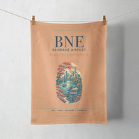 Thumbnail for Brisbane Airport (BNE) design on orange towel