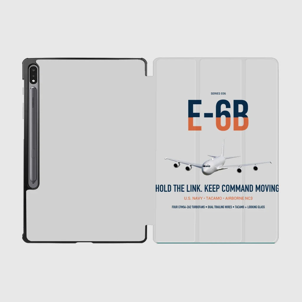 E-6B Mercury design on light gray samsung tablet tablet case
