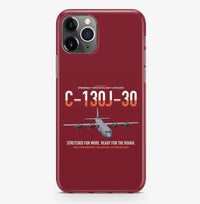 Thumbnail for C-130J-30 Super Hercules design on dark red magsafe iphone case, for iPhone Pro Max