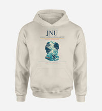 Thumbnail for Juneau International Airport (JNU) design on khaki hoodie single-side print