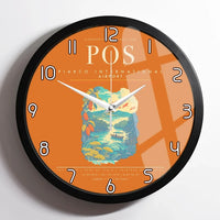 Thumbnail for Piarco International Airport POS Wall-Clock Framed - Orange
