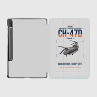 Thumbnail for Boeing CH-47D design on light gray samsung tablet tablet case