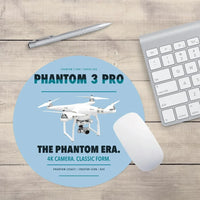 Thumbnail for DJI Phantom 3 Professional design on light blue round mouse pad
