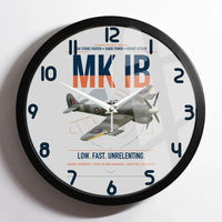 Thumbnail for Hawker Typhoon Mk IB design on light gray framed wall clock