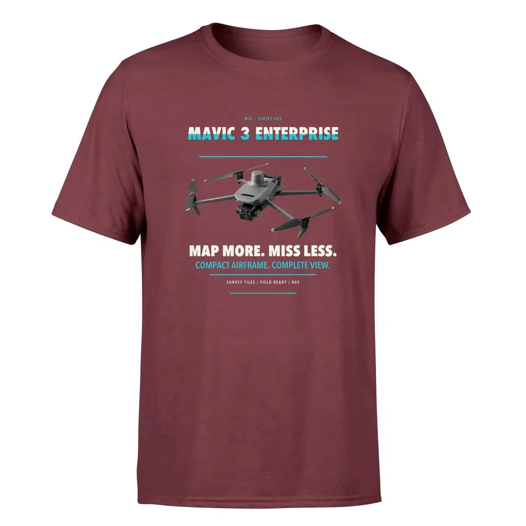 DJI Mavic 3 Enterprise design on dark red single side
