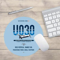 Thumbnail for Airbus U030 Flexrotor design on light blue round mouse pad
