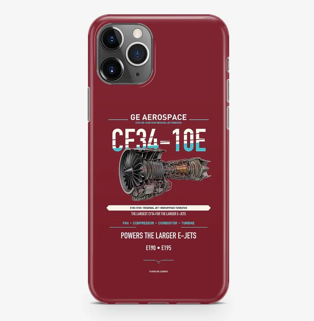 CF34-10E Case ProMax design on dark red iphone case promax
