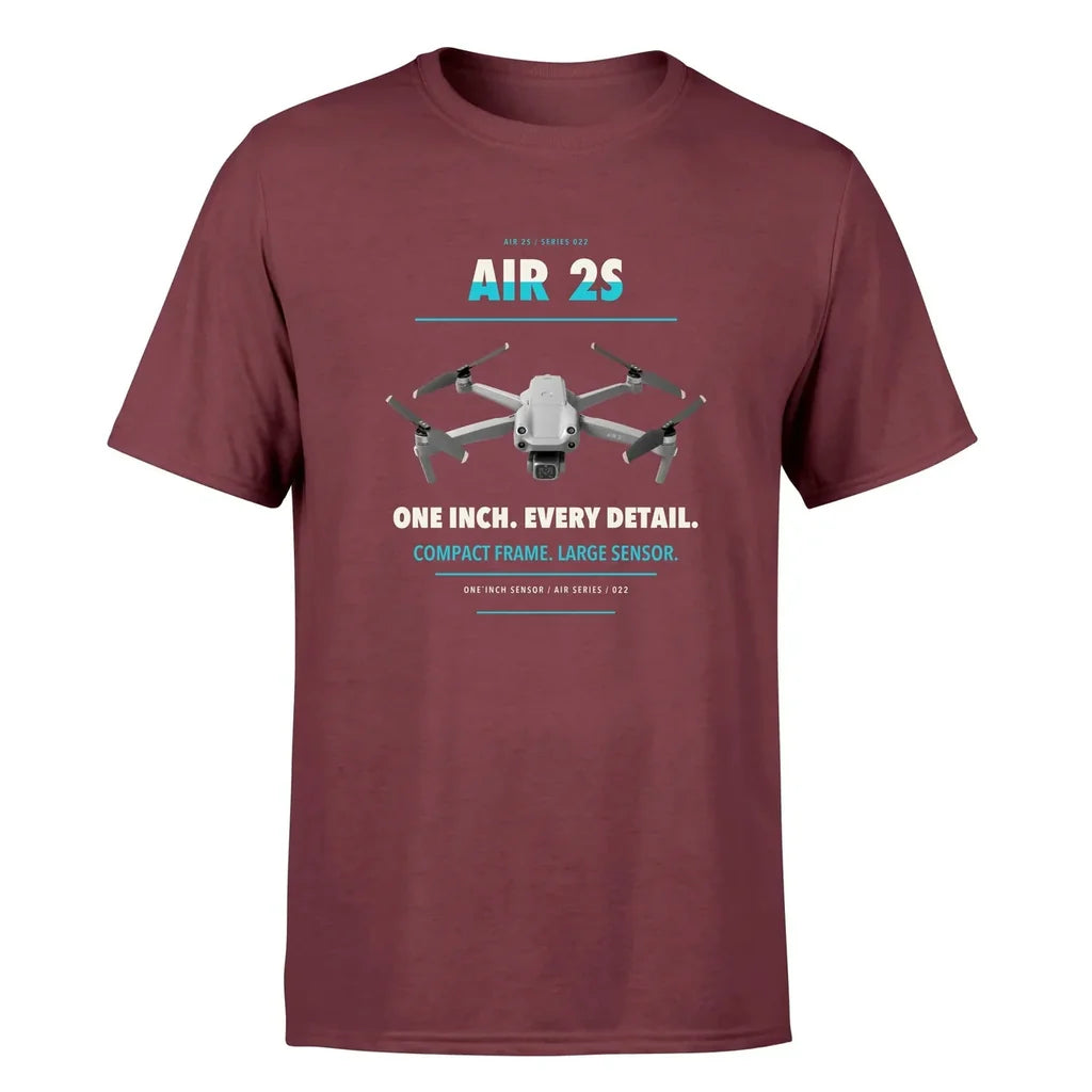 DJI Air 2S design on dark red single side