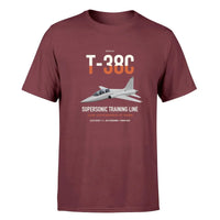 Thumbnail for T-38C Talon design on dark red double-side t-shirt, single-side print