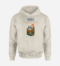 Thumbnail for MBS International Airport (MBS) design on khaki hoodie single-side print