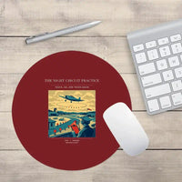 Thumbnail for VINTAGE G4395 - The Night Circuit Practice - Designed Mouse Pads design on darkred round