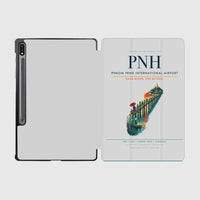 Thumbnail for Phnom Penh International Airport (PNH) design on light gray samsung tablet tablet case