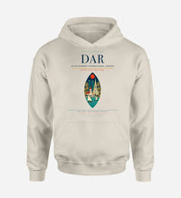 Thumbnail for Julius Nyerere International Airport (DAR) design on khaki hoodie single-side print