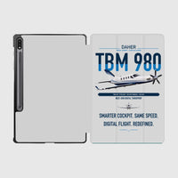 Thumbnail for Daher TBM 980 design on light gray samsung tablet tablet case