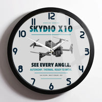 Thumbnail for Skydio X10 design on light gray framed wall clock