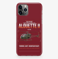Thumbnail for Sud Aviation SE 3130 Alouette II design on dark red magsafe iphone case, for iPhone Pro Max